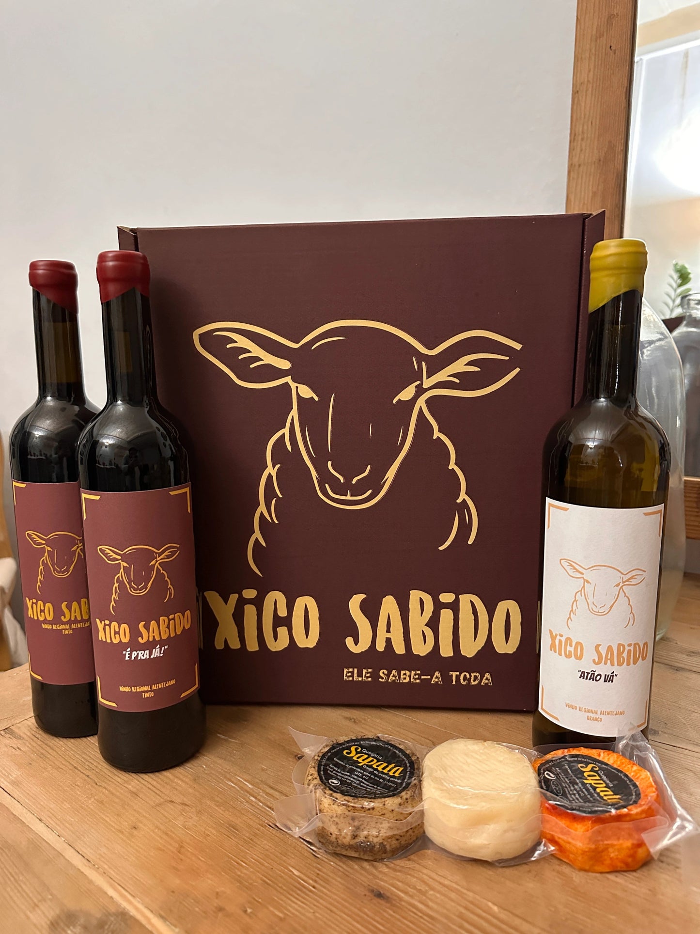 Caixa Sabido Premium - 3 Tintos + 3 quejos especiais - Xico Sabido