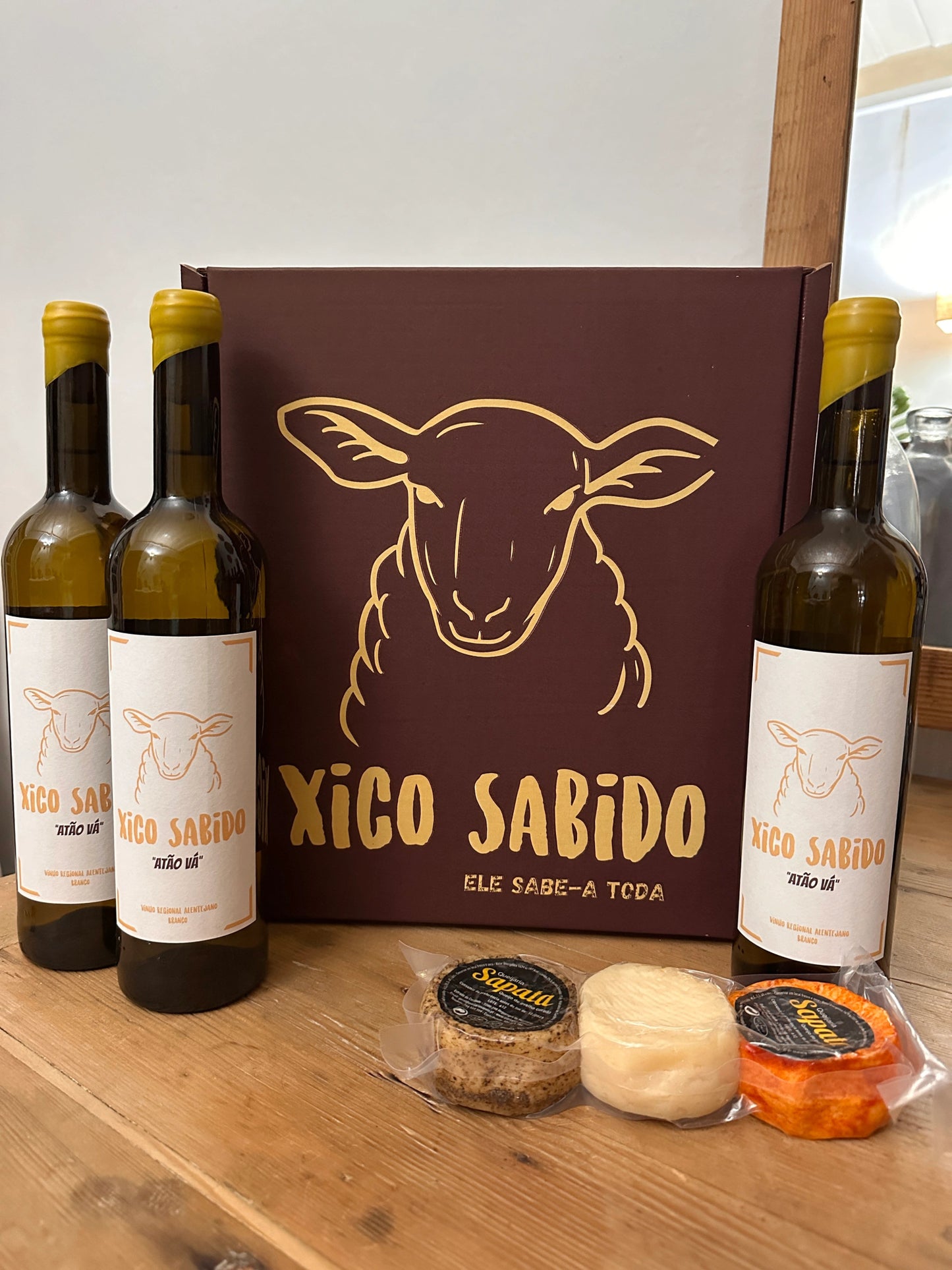 Caixa Sabido Premium - 3 Tintos + 3 quejos especiais - Xico Sabido