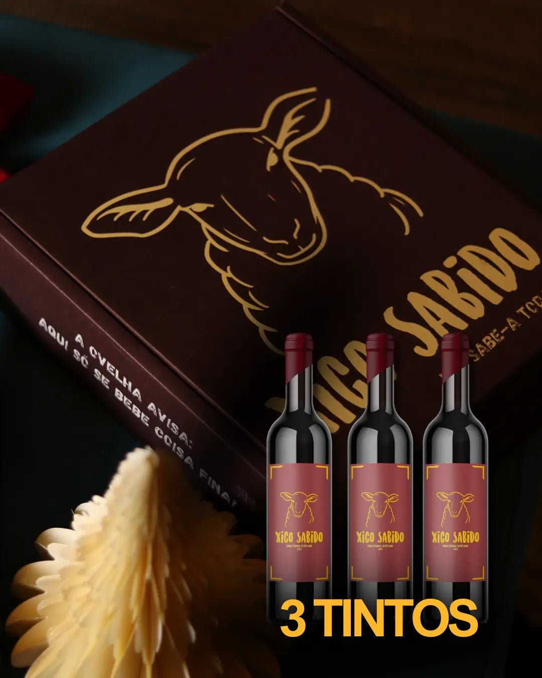 Pack para ajudar o Rui: 3 garrafas de vinho - Xico Sabido